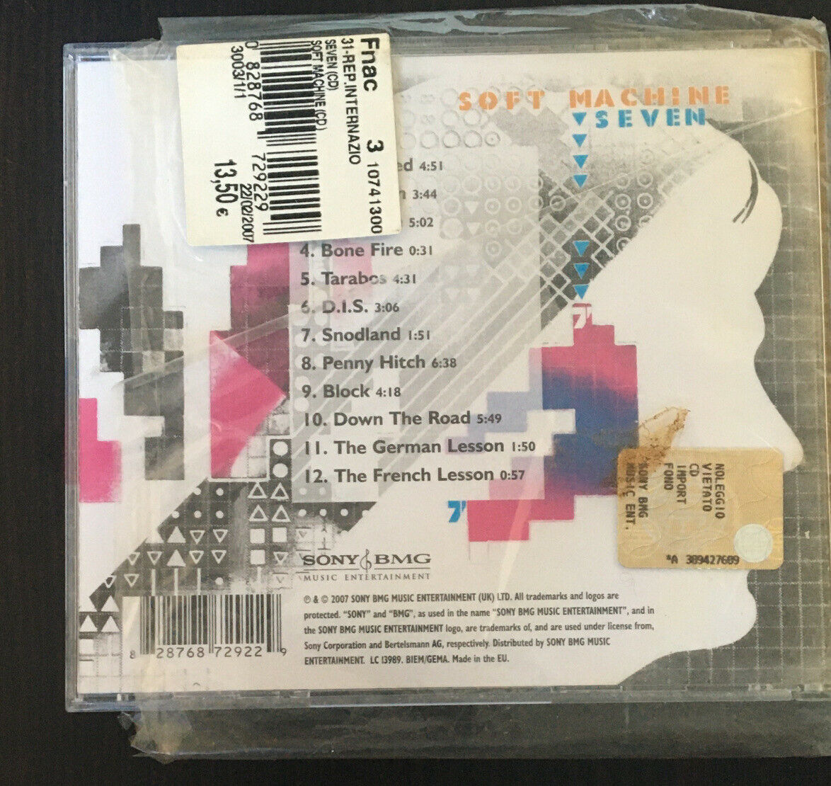 Soft Machine - Seven Remastered Series CD – FRECCIA SERVICE